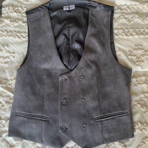 Mens Rare Cielo Stylish Gray Double-Breasted Vest